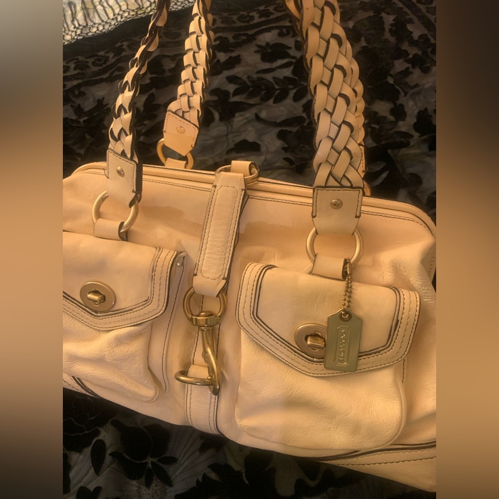 COACH light Yellow Leather DAPHNE Satchel $698 🌸